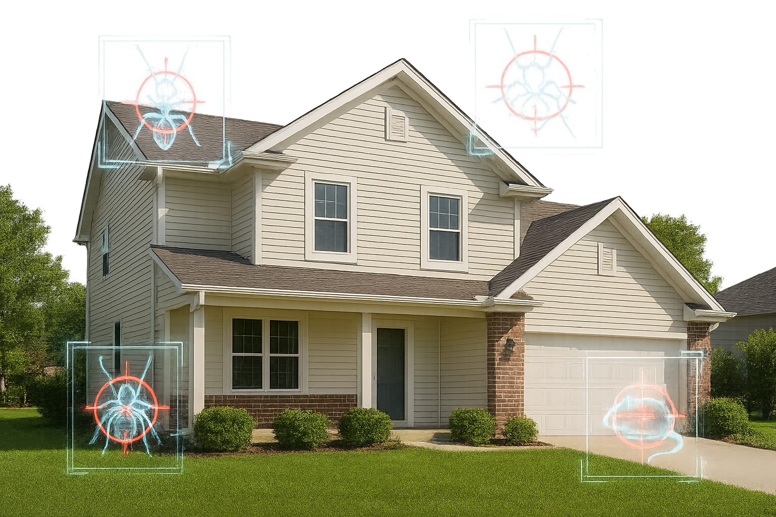 Pest control technician at work